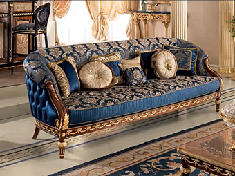 Three Seater Fabric Sofa Modenese Luxury Interiors 14436 factory MODENESE GASTONE from Italy