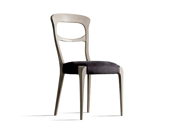 Wooden chair with upholstered back DALE Capotavola C 643 factory DALE from Italy. Foto №1