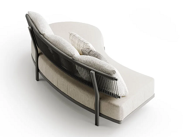 Curved Fabric Garden Sofa for Two Atmosphera Loto factory ATMOSPHERA from Italy. Foto №2