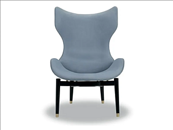 Bergere armchair with upholstered back Jorgen BAXTER factory BAXTER from Italy