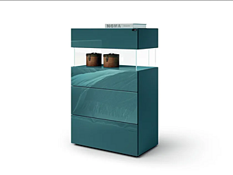 Glass chest of drawers AIR 0685B LAGO 0685B factory LAGO from Italy