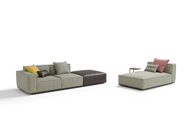 Sectional fabric sofa with soft back Egoitaliano Plaza factory Egoitaliano from Italy. Foto №8