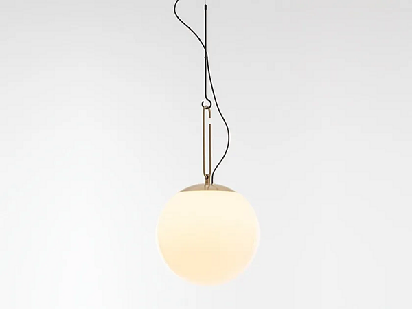 LED pendant lamp made of blown glass Artemide NH 1280010A, 1281010A, 	1283010A factory Artemide from Italy. Foto №1