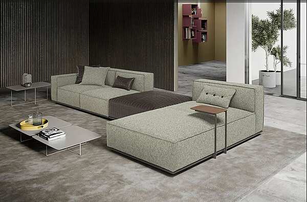 Sectional fabric sofa with soft back Egoitaliano Plaza factory Egoitaliano from Italy. Foto №5