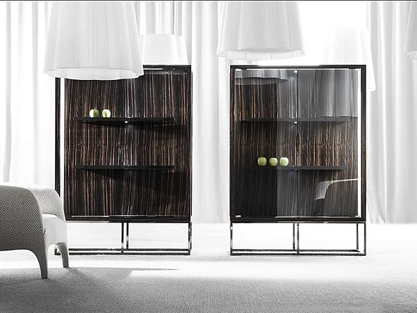 Wood and glass display cabinet ERBA ITALIA Pensami factory ERBA ITALIA from Italy. Foto №1