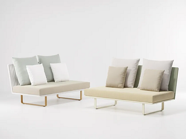 Modular garden sofa with fabric upholstery KETTAL Bitta factory KETTAL from Italy. Foto №2