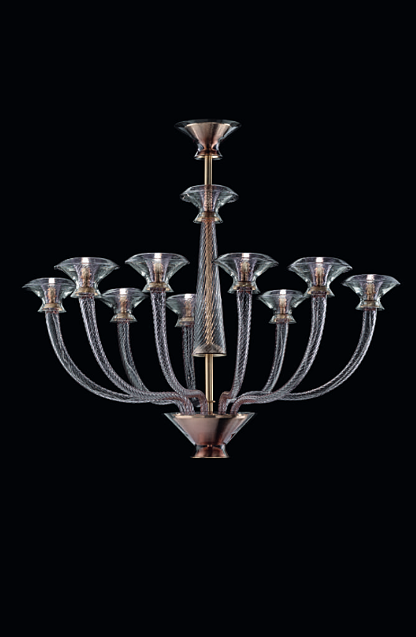 Chandelier Barovier&Toso 5719/12 factory Barovier&Toso from Italy. Foto №1