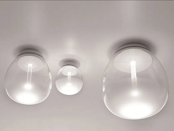 Blown Glass Wall and Ceiling Lamp Empatia Artemide factory Artemide from Italy. Foto №1