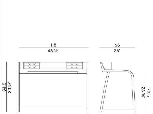 Beech Secretary Desk Linus Potocco 730 SCR 730/SCR factory POTOCCO from Italy. Foto №7