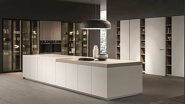 Fitted kitchen with island in wood ASTER CUCINE Atelier factory Aster Cucine from Italy. Foto №4