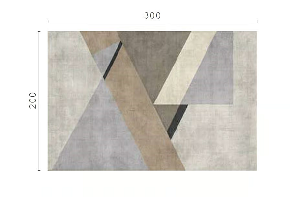 Rectangular geometric rug Jafari CPRN HOMOOD factory CPRN HOMOOD from Italy. Foto №2