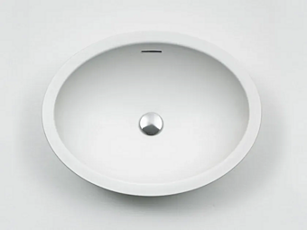 Countertop Oval Cristalplant Washbasin AGAPE Spoon Countertop Oval Cristalplant Washbasin AGAPE Spoon factory Agape from Italy