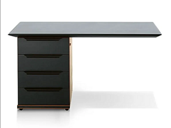 Tanned Leather Office Drawer Unit Paso Doble i 4 Mariani