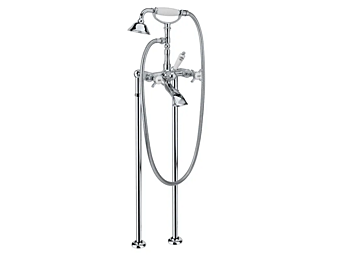 Floor Standing Steel Bathtub Set with Hand Shower Gaia Mobili Princeton factory GAIA from Italy