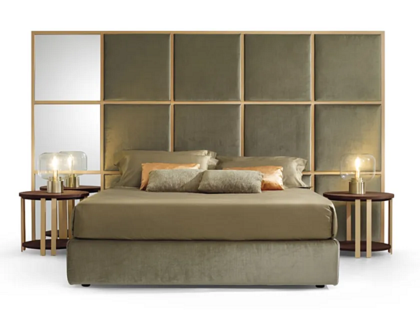 Upholstered wall panel system in Scacco A3 fabric Duomo Design factory Duomo Design from Italy. Foto №3