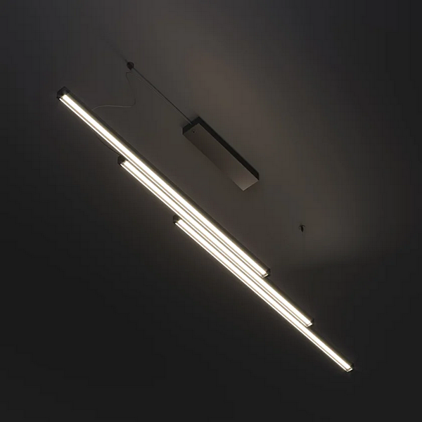 LED pendant lamp made of anodized aluminum Fabbian Glide factory Fabbian from Italy. Foto №4