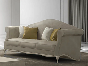 Fabric sofa with upholstered back CASA +39 SMERALDO C22508, C22509