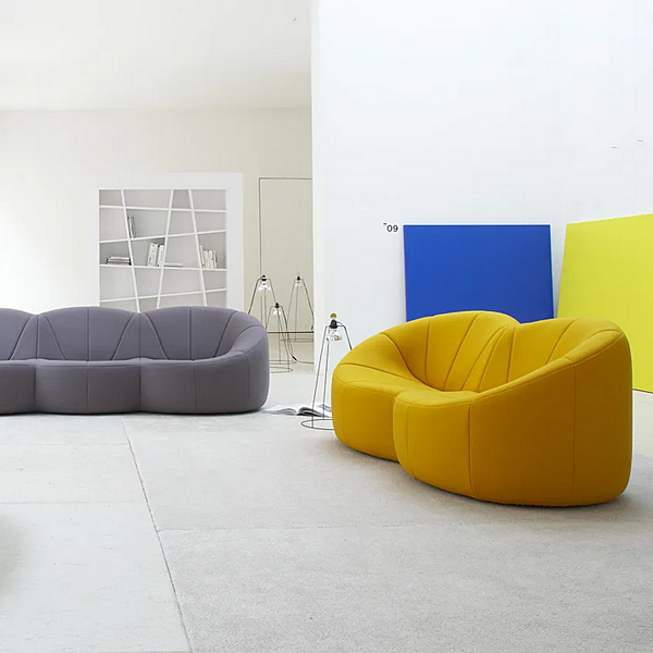 Three-seater fabric sofa with soft back LIGNE ROSET Pumpkin 14110305 factory LIGNE ROSET from Italy. Foto №4