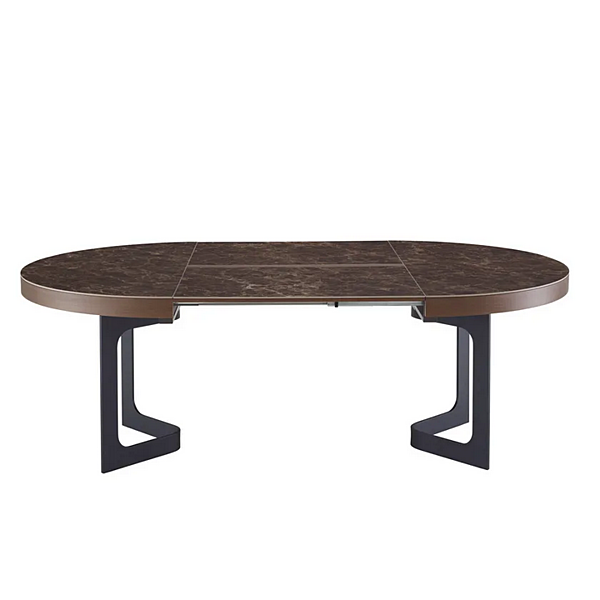 Round extending walnut table LIGNE ROSET Java 0E50GB1N factory LIGNE ROSET from Italy. Foto №2