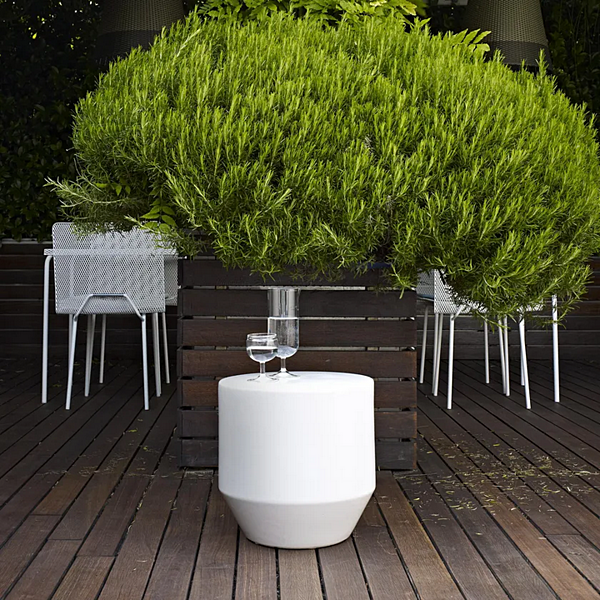 Round Glazed Porcelain Stoneware Garden Side Table LIGNE ROSET Soixante 3 11250220 factory LIGNE ROSET from Italy. Foto №4