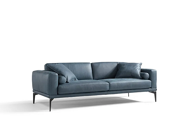 Leather sectional sofa with backrest and tile mechanism Egoitaliano Masu factory Egoitaliano from Italy. Foto №2