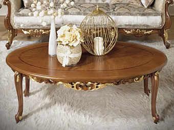 Oval wooden coffee table CASA +39 La Fenice 1214/1614