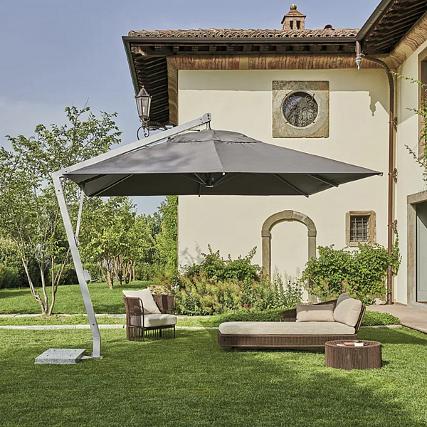 Square Anodized Aluminium Garden Umbrella Varaschin Copacabana 4754, 4756 factory VARASCHIN from Italy. Foto №3