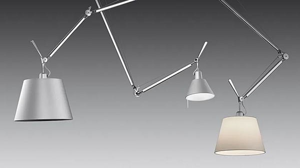 Dimmable Swivel Pendant Lamp Artemide Tolomeo Decentrata 0629000A factory Artemide from Italy. Foto №2