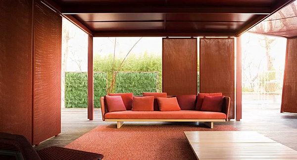 Three-Seater Sofa Fabric Sabi PAOLA LENTI B39B factory PAOLA LENTI from Italy. Foto №6