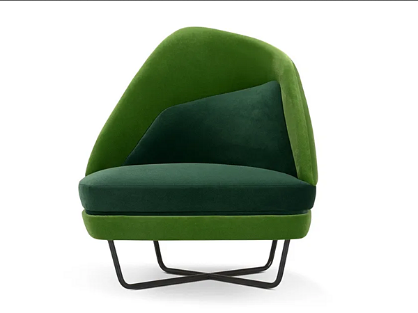 Upholstered velvet armchair Bixib Adrenalina IMB1070316 factory ADRENALINA from Italy. Foto №6