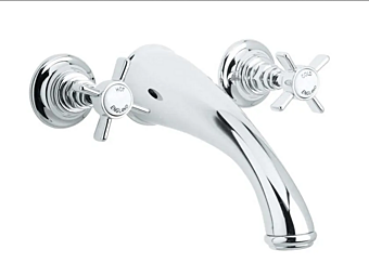 3 Hole Wall Mounted Bathtub Tap Gentry Home Ascot factory Gentry Home from Italy