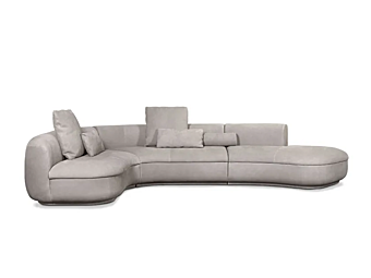 Sofa with upholstered back BAXTER Piaf factory BAXTER from Italy
