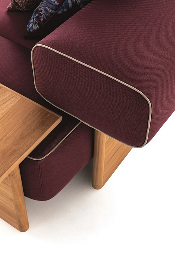 Three-Seater Fabric Garden Sofa CASSINA Sail Out factory CASSINA from Italy. Foto №3