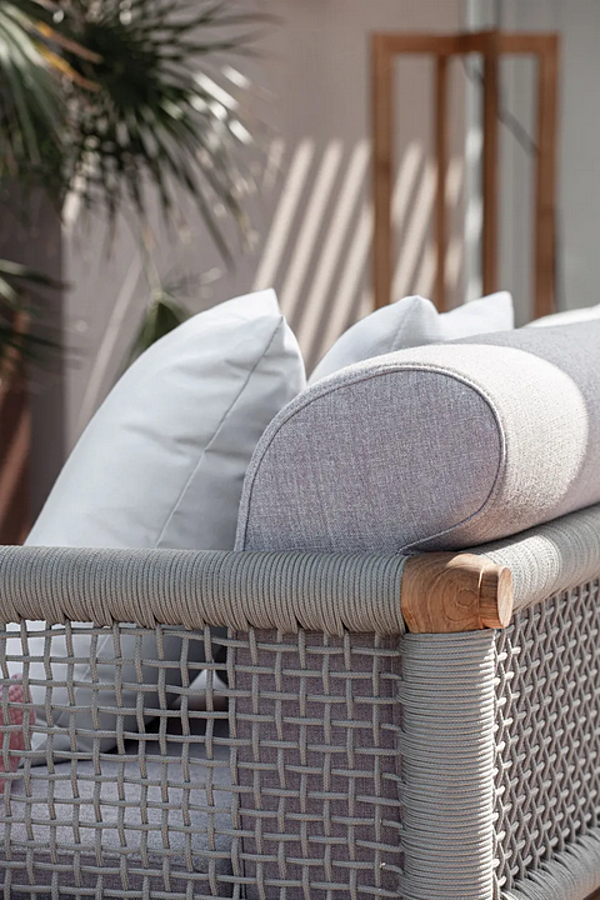 Garden armchair with armrests fabric Lodge Atmosphera LG.PL factory ATMOSPHERA from Italy. Foto №2