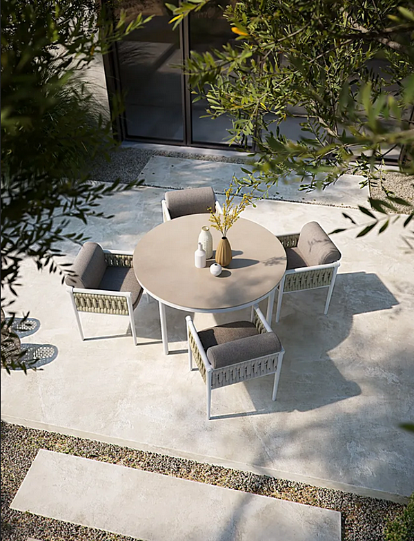 Upholstered fabric garden chair with armrests Atmosphera Dandy 2.0 DA.PL1 factory ATMOSPHERA from Italy. Foto №5