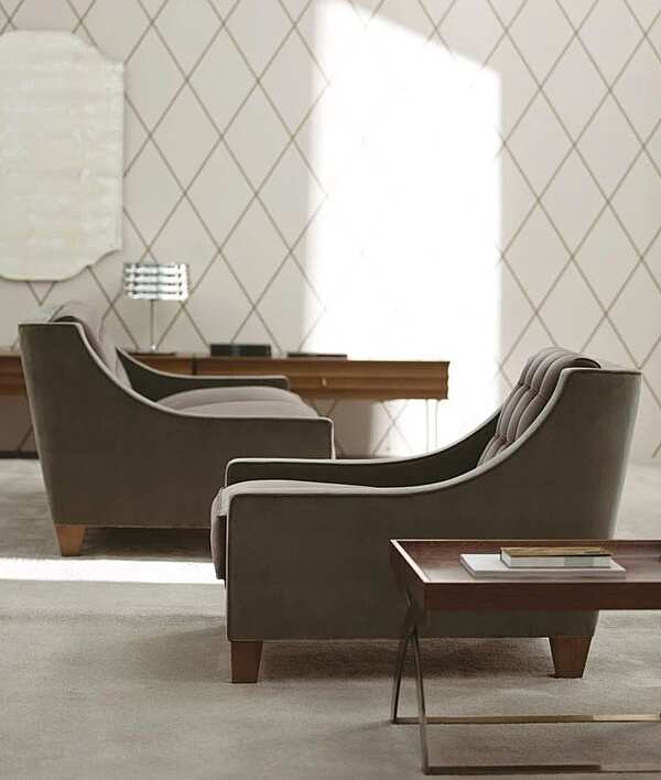 Armchair ANGELO CAPPELLINI Opera ROSALIE 40091 factory OPERA CONTEMPORARY from Italy. Foto №2