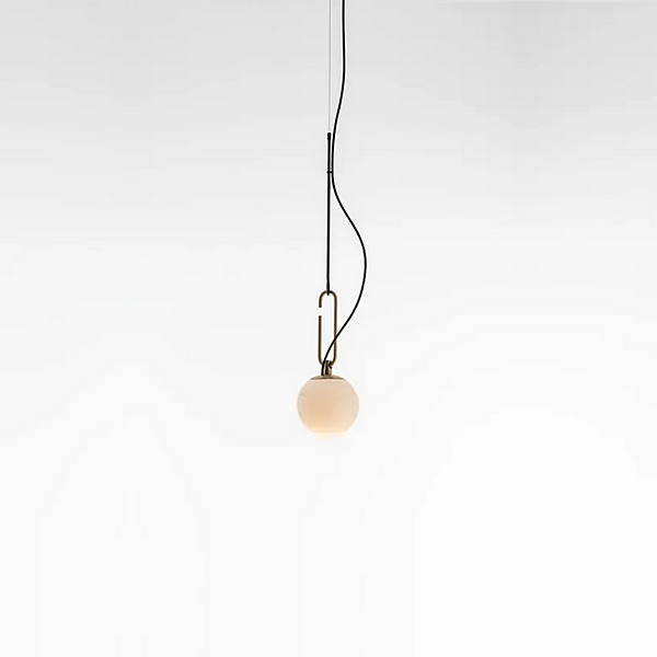 LED pendant lamp made of blown glass Artemide NH 1280010A, 1281010A, 	1283010A factory Artemide from Italy. Foto №2