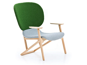 Easy chair with armrests Klara Moroso factory Moroso from Italy