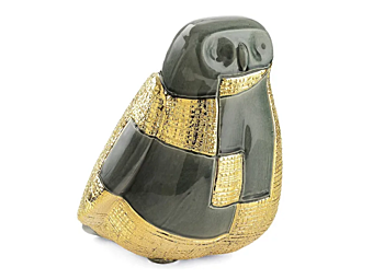 Ceramic Owl Pop Sculpture MARIONI 00092 factory MARIONI from Italy