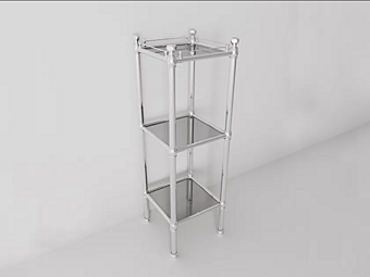 Floorstanding Metal Bathroom Cabinet Park Avenue Westin PKMOBILEVETRO factory Park Avenue from Italy