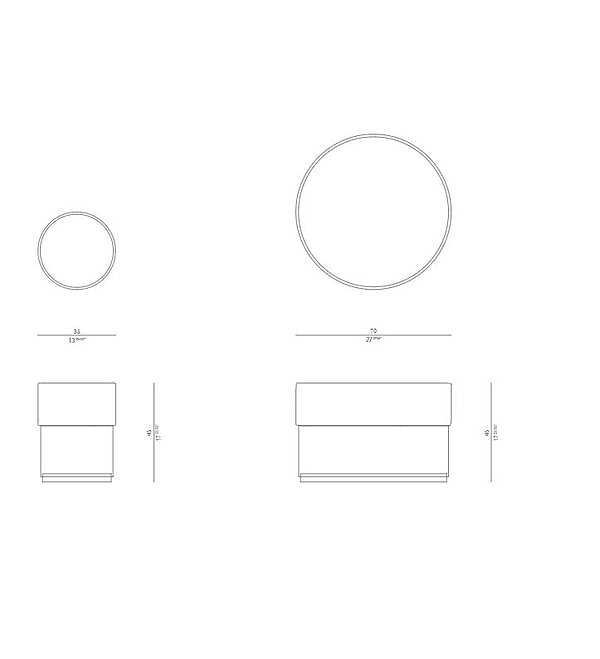 Poof ROSSATO RHC-13 factory ROSSATO from Italy. Foto №7