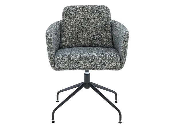 Swivel fabric chair with armrests and 4 spoke base LIGNE ROSET Tadao 10261311-10261312 factory LIGNE ROSET from Italy. Foto №1