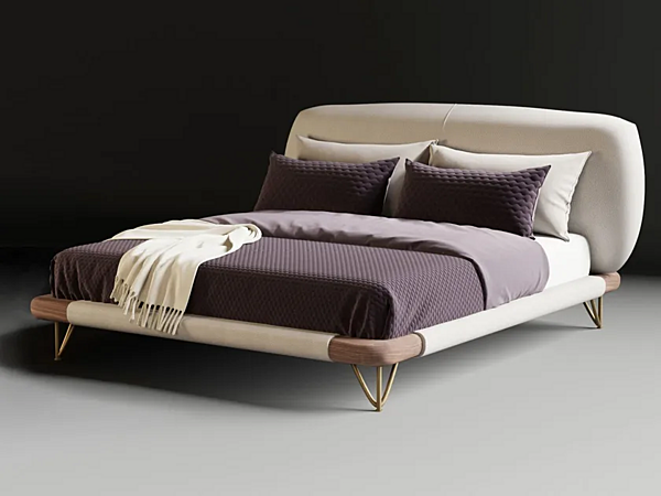 Upholstered fabric double bed CASA +39 SOPHISMA ESO001 factory ENCORE (by CASA +39) from Italy. Foto №1