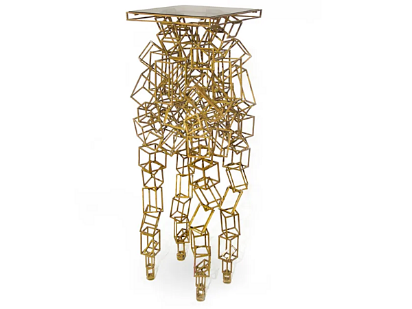 Brass Pedestal Table Cygnus BRABBU factory BRABBU from Italy. Foto №1