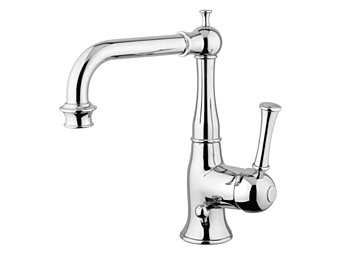 Single Handle Steel Washbasin Mixer Gaia Mobili Aston factory GAIA from Italy