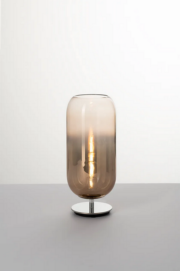 LED Table Lamp in Blown Glass Gople Artemide factory Artemide from Italy. Foto №9