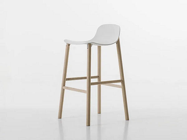 Polyurethane barstool with back Sharky Kristalia factory Kristalia from Italy. Foto №18