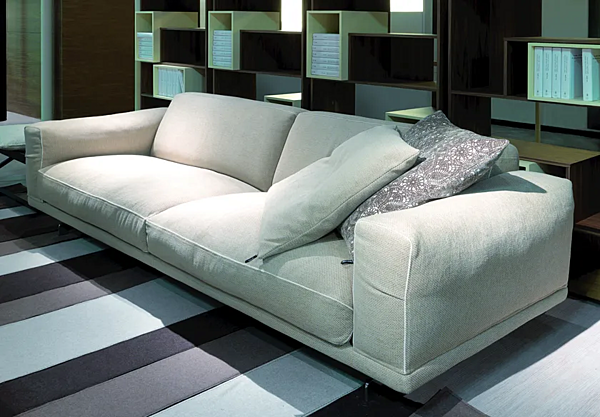 Sectional sofa in fabric or leather VIBIEFFE 470 Fancy factory VIBIEFFE from Italy. Foto №2