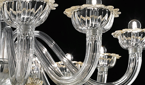 Chandelier Barovier&Toso Nekhel 5705/12 factory Barovier&Toso from Italy. Foto №3