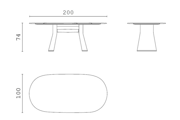 Oval wooden and marble table Talos CPRN HOMOOD factory CPRN HOMOOD from Italy. Foto №3